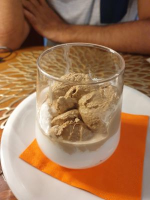 Cremolato with coffee and whipped cream €8.00 at Il Margutta in Rome