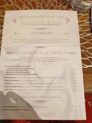 Menu June 2023 at Il Margutta in Rome