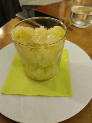 This is just some ice with fruit juice. It should be banned at Il Margutta in Rome