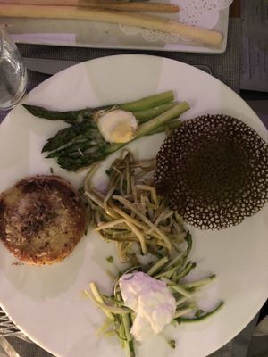 Asparagus combo! at Il Margutta in Rome
