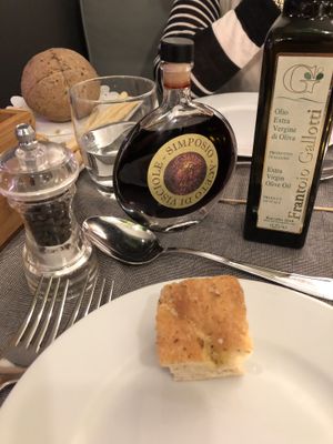 Iconic Italian breads (probably not vegan), but well worth the calories.  at Il Margutta in Rome