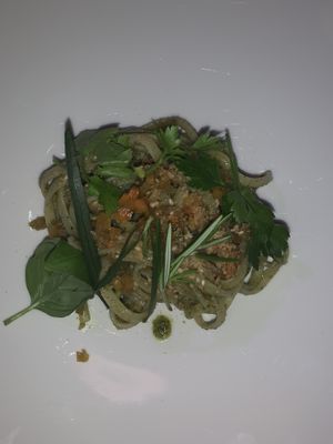 Pesto pasta  at Il Margutta in Rome