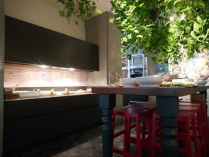 The buffet area at Il Margutta in Rome