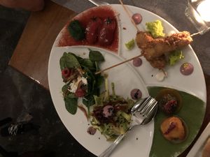 Vegetarian platter at Il Margutta in Rome