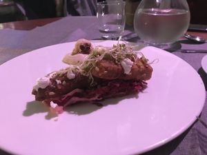 Vegan “duck" at Il Margutta in Rome