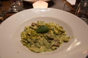 The best pasta I've ever had! In autumnal style, with chestnuts and pistachio - yummy! at Il Margutta in Rome