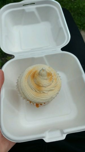 Golden Syrup Cupcake at Veg'n Out in Broadstairs