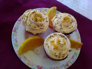 Chocolate and orange cupcakes!  at Veg'n Out in Broadstairs