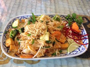Vegan pad Thai! at Thai Cuisine in Boise