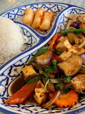 Spicy Eggplant Lunch at Thai Cuisine in Boise