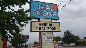 Would never have guessed how amazing this place is, but it was packed on a weekday and lots of take-out customers, too.  Now we know why....amazing! at Thai Cuisine in Boise