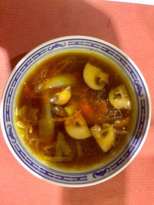 Misosoep met ramen at De Groene Waaier in Ghent