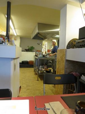 Cooking in front of you at De Groene Waaier in Ghent