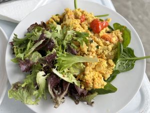 Tofu and veggie scramble (includes rice mixed in)  at Morning Brew - Kaka'ako in Honolulu