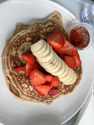 Vegan banana pancakes  at Morning Brew - Kaka'ako in Honolulu