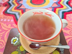 A nice cup of organic tea! at Vegan Revelation in Belper