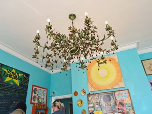 Decor at Vegan Revelation in Belper