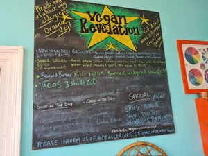 Menu for 25/2/2022 at Vegan Revelation in Belper