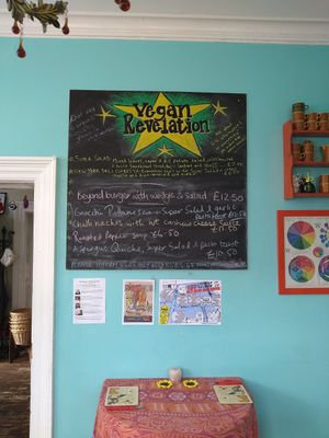 Today's Menu 💚🌱 at Vegan Revelation in Belper