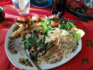 Pesto Puff Pastry Tart at Vegan Revelation in Belper