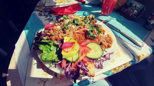 Fabulous kebab.Plenty of vegetables,herbs.Just excellent. at Vegan Revelation in Belper