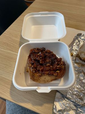 Vegan pecan sticky bun! at BreadHive Bakery & Cafe in Buffalo