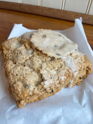 Lavender cream scone at BreadHive Bakery & Cafe in Buffalo