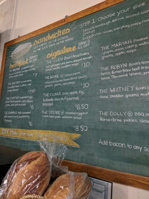 Menu at BreadHive Bakery & Cafe in Buffalo