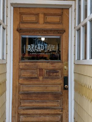 Door at BreadHive Bakery & Cafe in Buffalo
