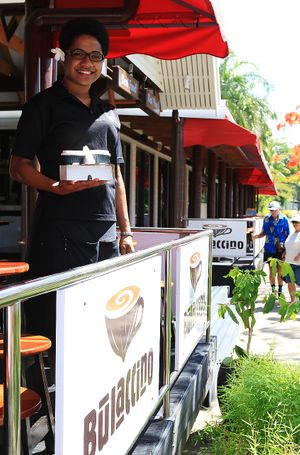 Bulaccino Denarau Cafe - Niuccino available - coffee with coconut milk at Bulaccino Cafe Denarau in Denarau