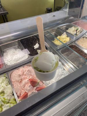 Salted Lime sorbet   at Wicked Ice Cream in Port Douglas