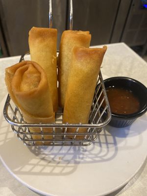 Fresh hand made and tasty spring rolls   at Imm Thai Cafe in Cairns