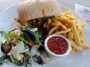 Vegan burger at The Blacksmith Eatery and Bar in Auckland