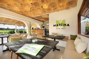Matcha Cafe Bali interiors at Matcha Cafe in Tibubeneng