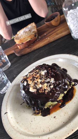 Matcha Nutella and French toast  at Matcha Cafe in Tibubeneng