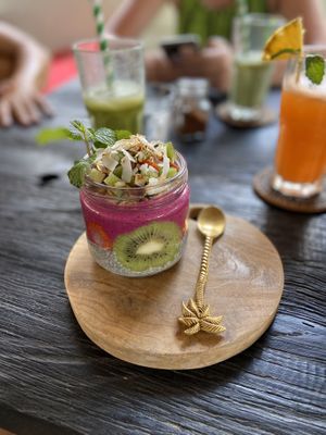 Chia pudding at Matcha Cafe in Tibubeneng