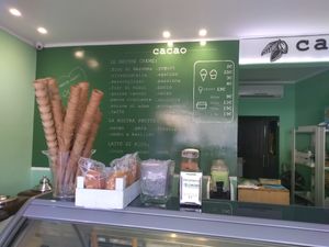 For vegans look under "la nostra frutta" e "latte di riso"  at Cacao Gelato Naturale in Forli