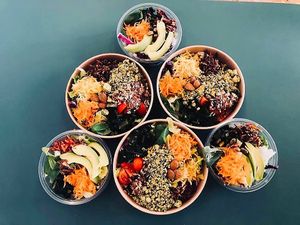 take away veg bowls at La Granadilla in Faenza