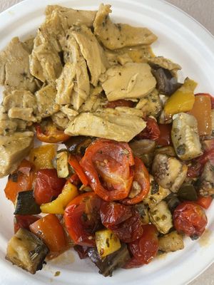 Straccetti di pisello con verdure  at La Granadilla in Faenza