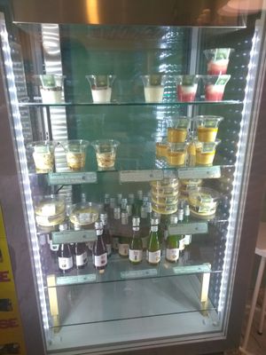 Fridge section at La Granadilla in Faenza