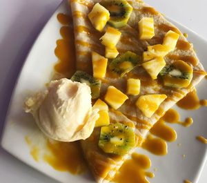 Vegan totally tropical crepe! at Sweet Ice Cream Lounge in Winchester