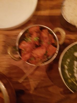 Bombay aloo (sorry for the blurry pic) at Mumbaiwala Indian Street Kitchen in Christchurch