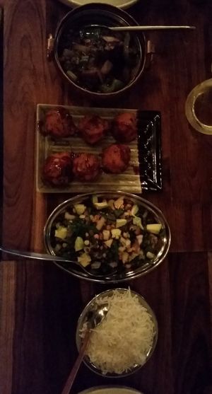 Chana Dal Chaat, Moong & Urad Dal Vada, Veg Manchurian at Mumbaiwala Indian Street Kitchen in Christchurch