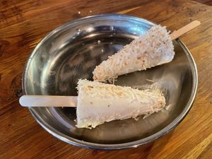 Cardamom and coconut kulfi  #Veganuary at Mumbaiwala Indian Street Kitchen in Christchurch