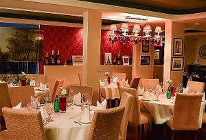 Inside the restaurant at Emporio Gourmet in Joao Pessoa