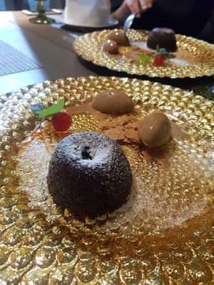 Petit gateau vegano at Emporio Gourmet in Joao Pessoa