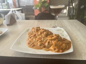 Tacu tacu with “frutas del mar"  at Restaurant Paracas in Paracas