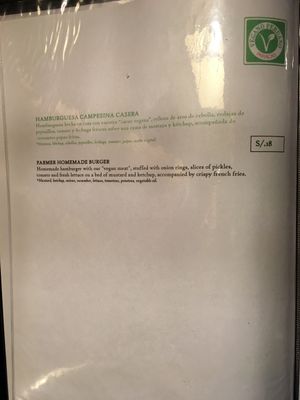 menu5 at Restaurant Paracas in Paracas