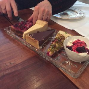 desserts at Betty's Vegetarian Restaurant in Amsterdam