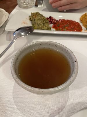 Vegetable bouillon   at Betty's Vegetarian Restaurant in Amsterdam